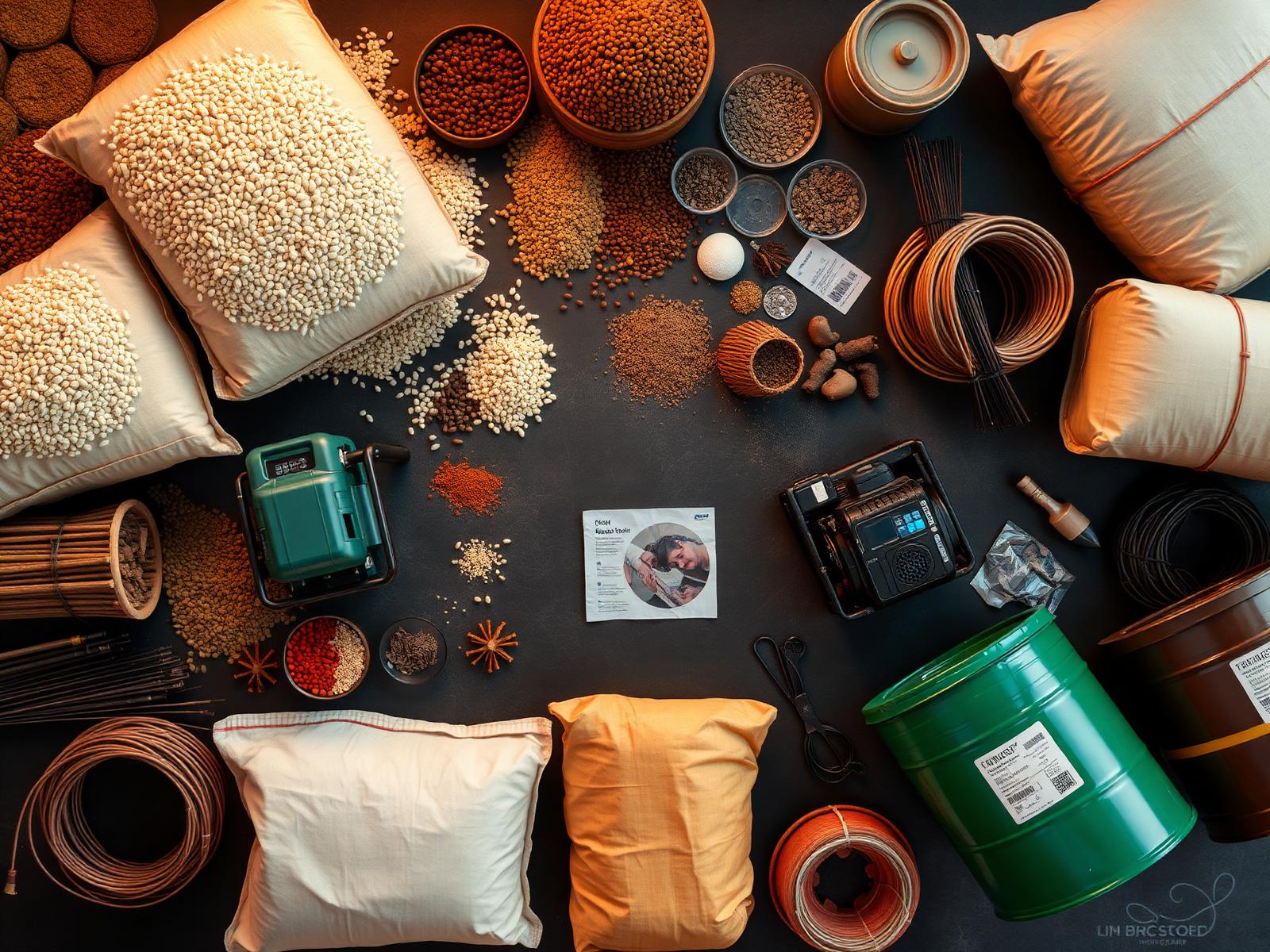 Assorted trading commodities